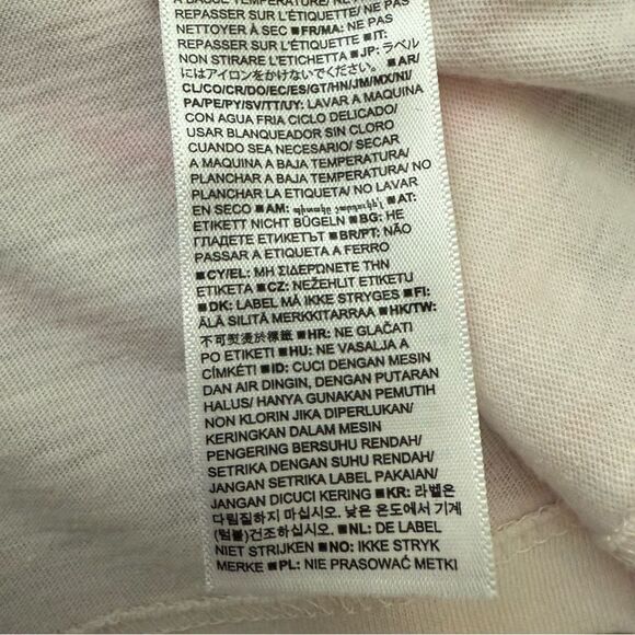 Gap XL Tall Pink Tie-Dye V-Neck T-Shirt Organic Cotton Hand-Dyed Women’s Tee - Picture 8 of 11